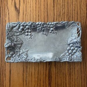 Vintage Arthur Court Rectangular Grapevine Serving Tray